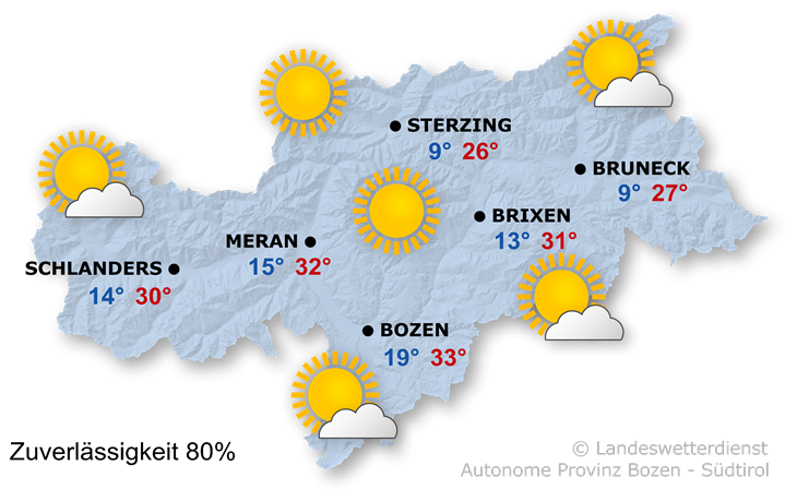 Wetter | Wetter Südtirol | Autonome Provinz Bozen - Südtirol