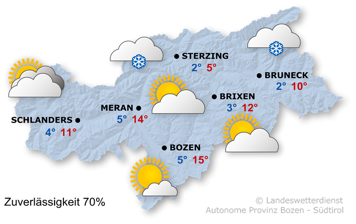 Vorhersage für heute, Montag 27.03.2023