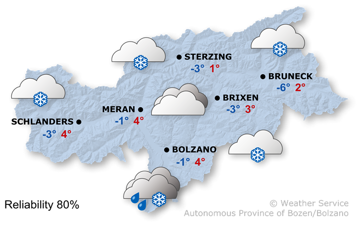 Forecast for today, thursday 30/11/2023