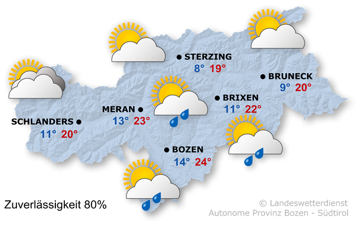 Vorhersage für morgen, Mittwoch 11.09.2024