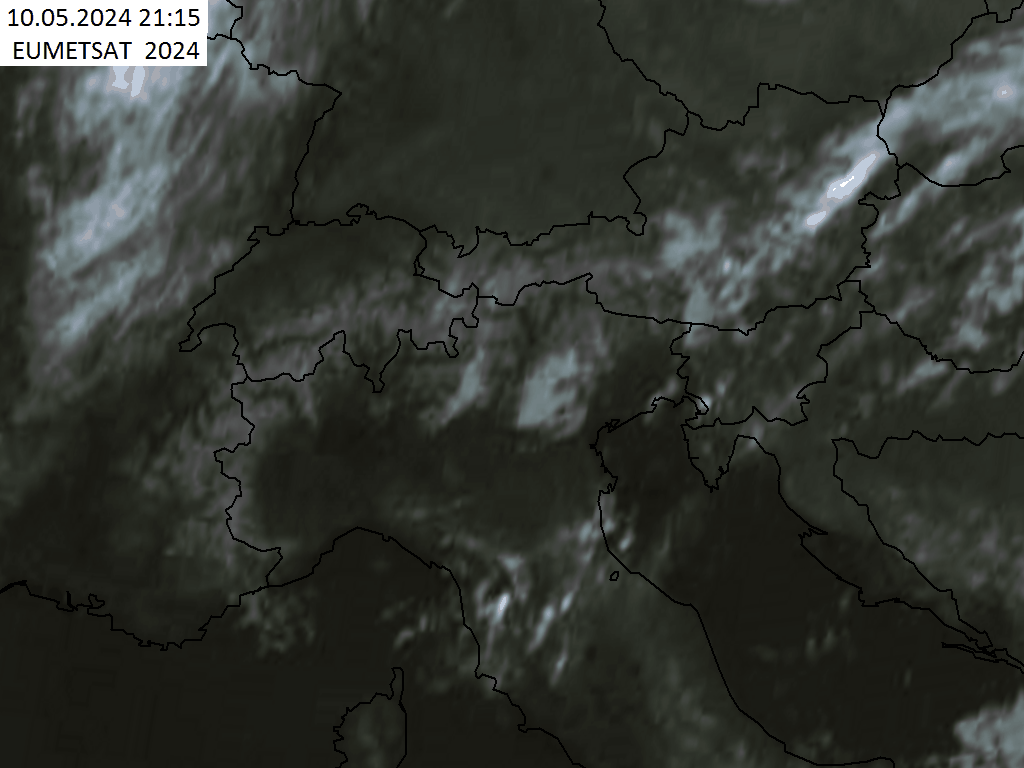 immagine satellitare Alpi
