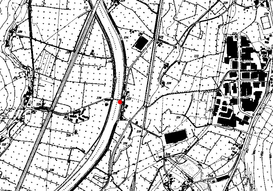 Technical map: Gauging station ETSCH BEI BRANZOLL