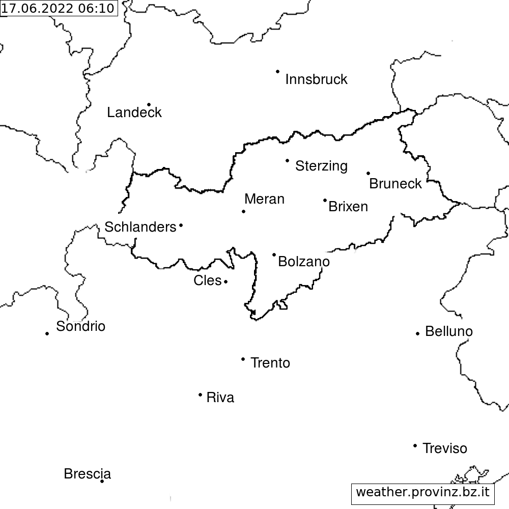 Weather Radar Weather Autonomous Province Of Bozen Bolzano South Tyrol